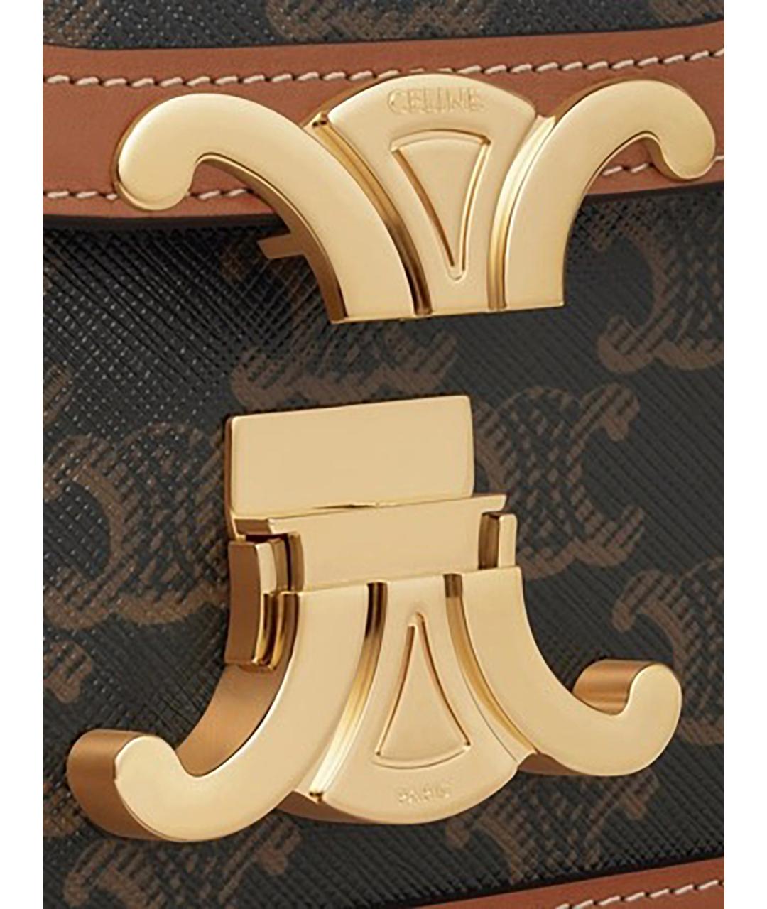 CELINE Коричневая сумка через плечо, фото 3