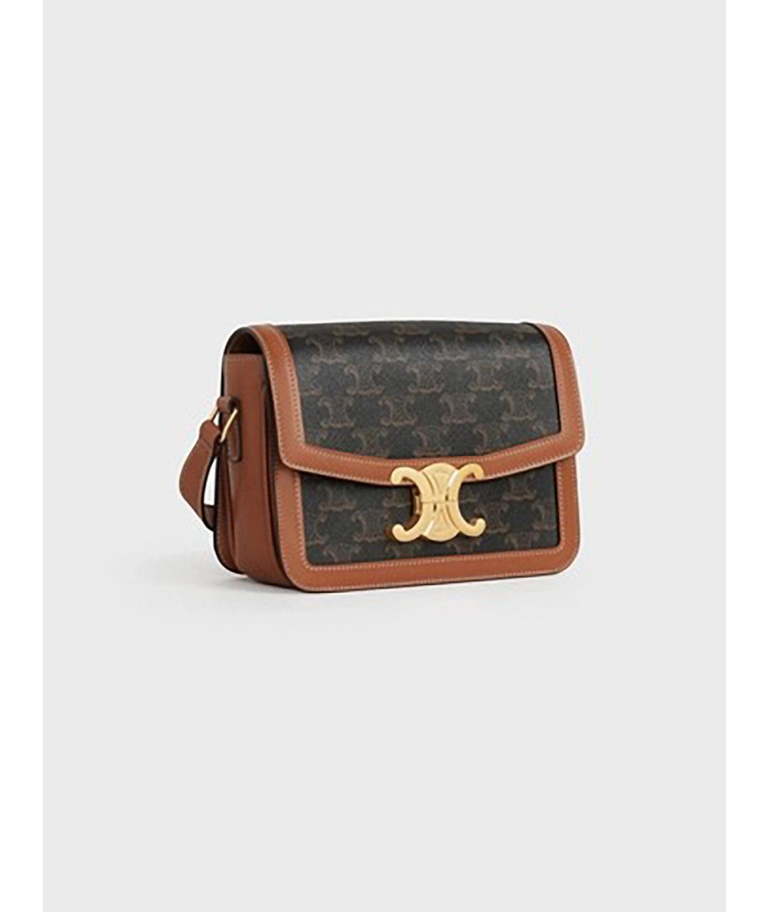 CELINE Коричневая сумка через плечо, фото 2