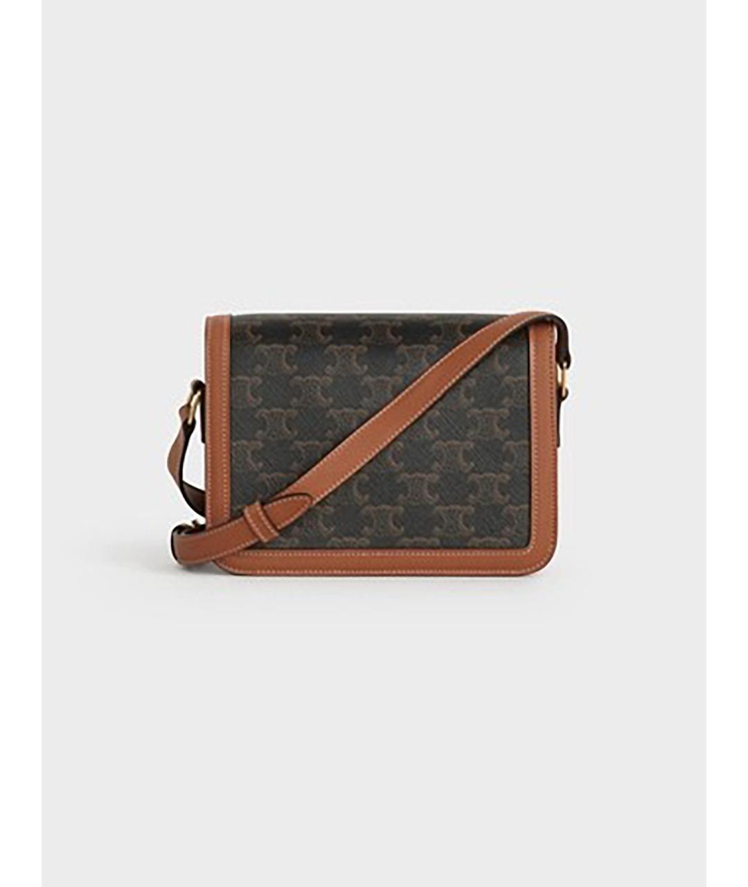 CELINE Коричневая сумка через плечо, фото 4