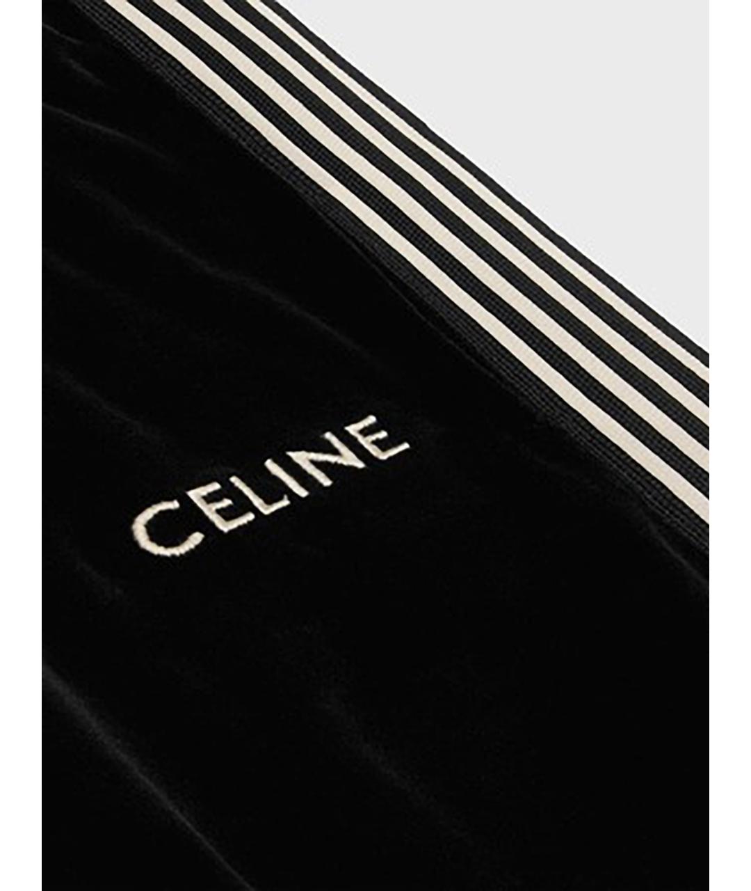 CELINE Черные хлопковые спортивные брюки и шорты, фото 2