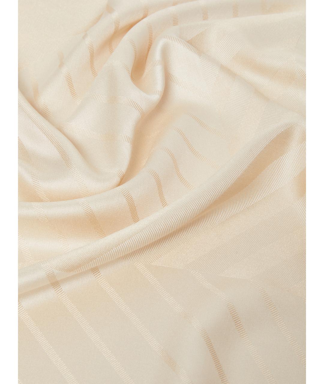 MAX MARA Бежевый шелковый платок, фото 3