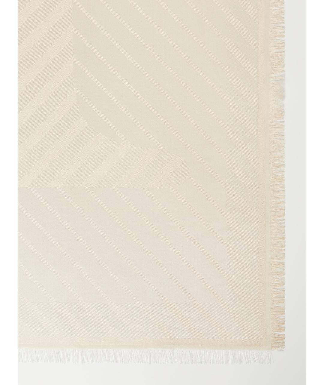 MAX MARA Бежевый шелковый платок, фото 4