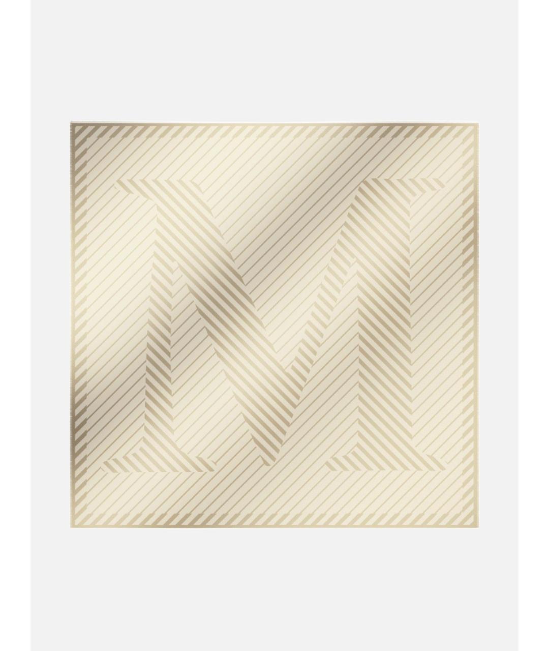 MAX MARA Бежевый шелковый платок, фото 5