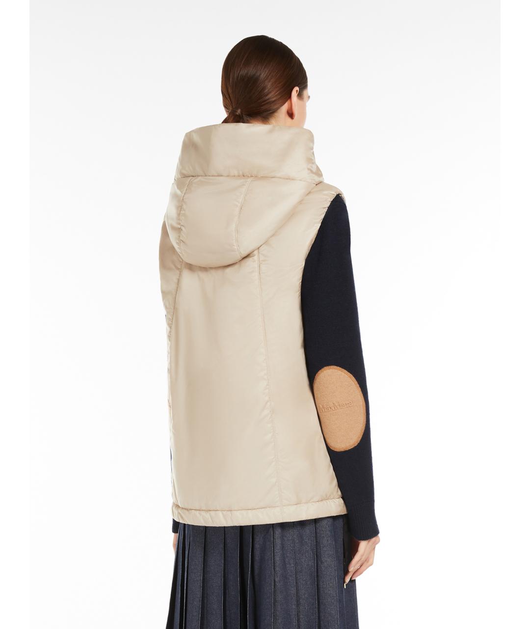 'S MAX MARA Бежевый полиэстеровый жилет, фото 4