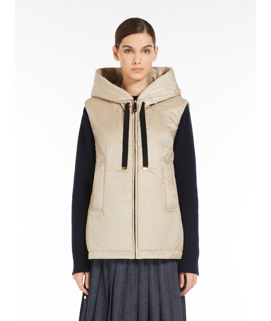 'S MAX MARA Бежевый полиэстеровый жилет, фото 3