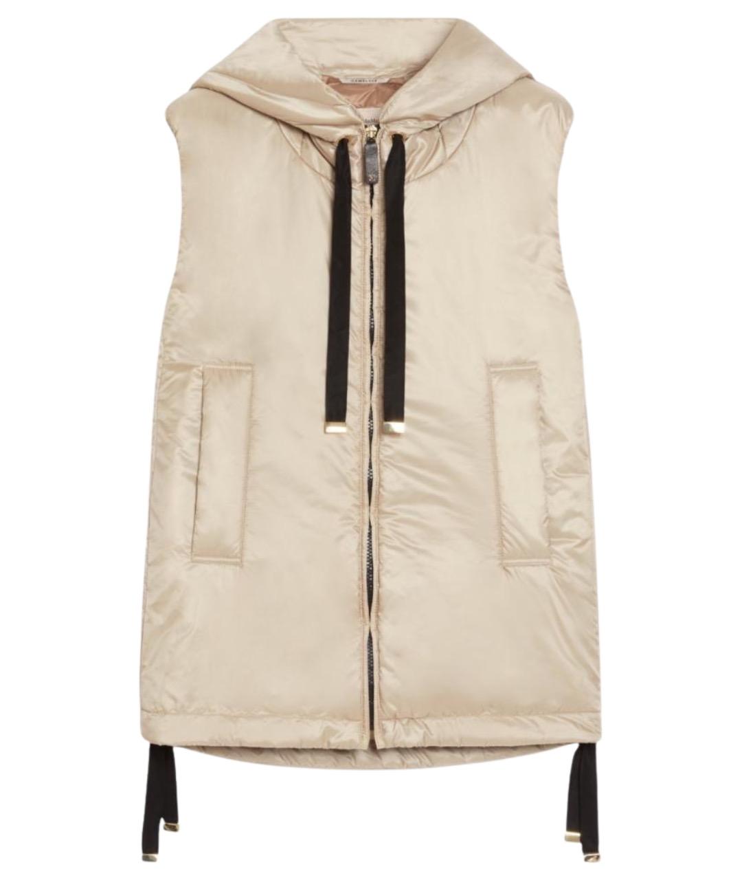 'S MAX MARA Бежевый полиэстеровый жилет, фото 1