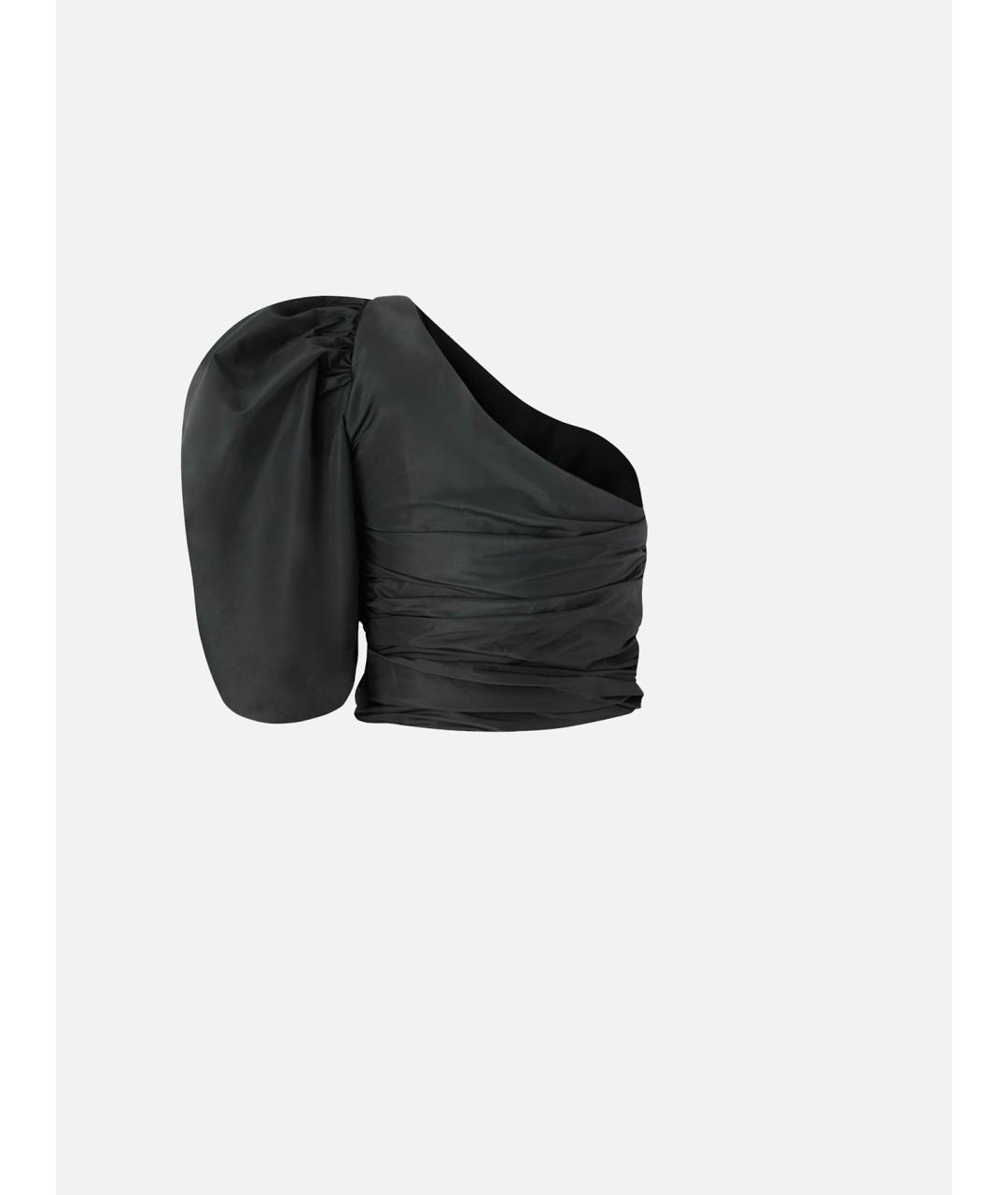 PINKO Черная полиэстеровая блузы, фото 6