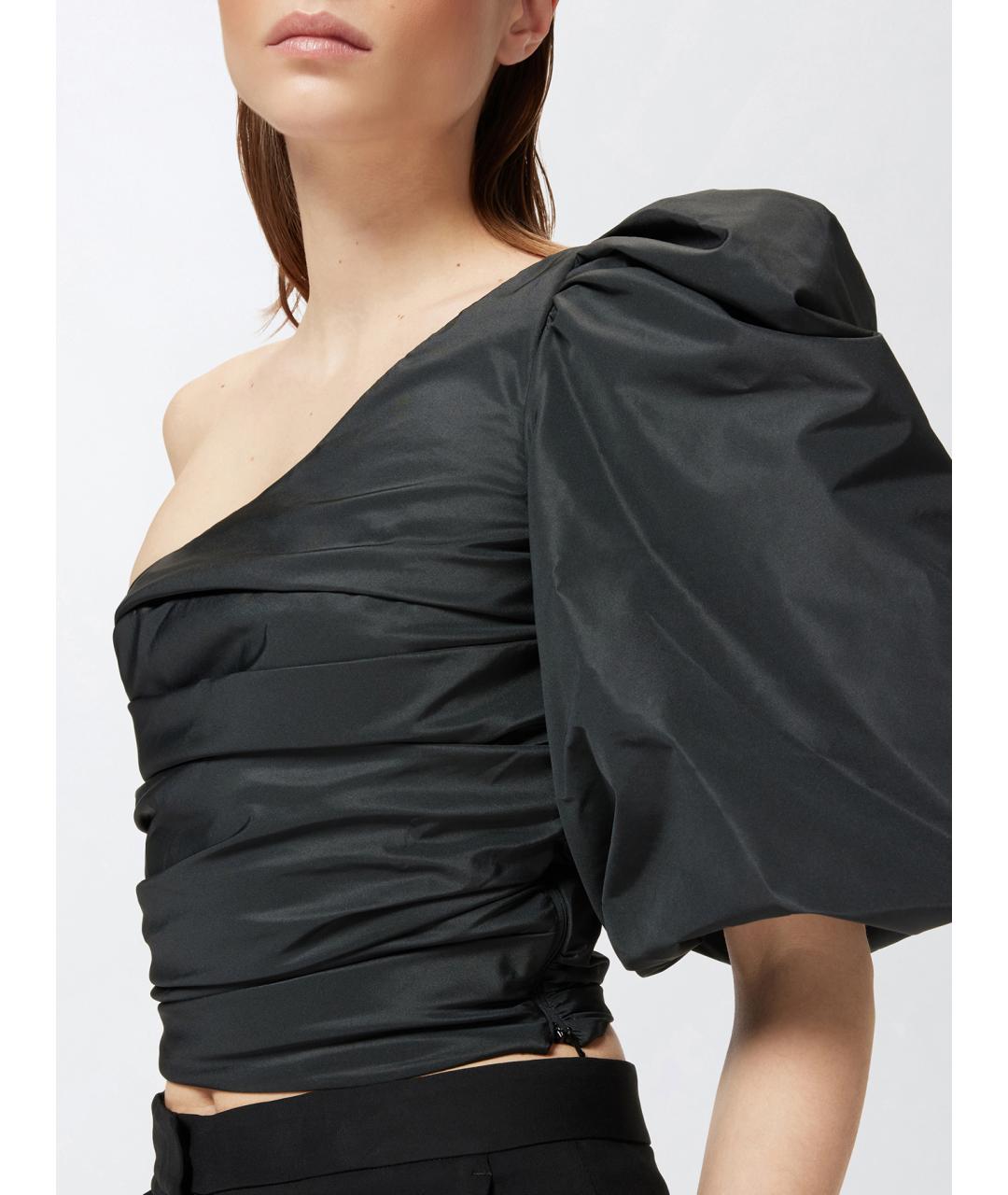 PINKO Черная полиэстеровая блузы, фото 5