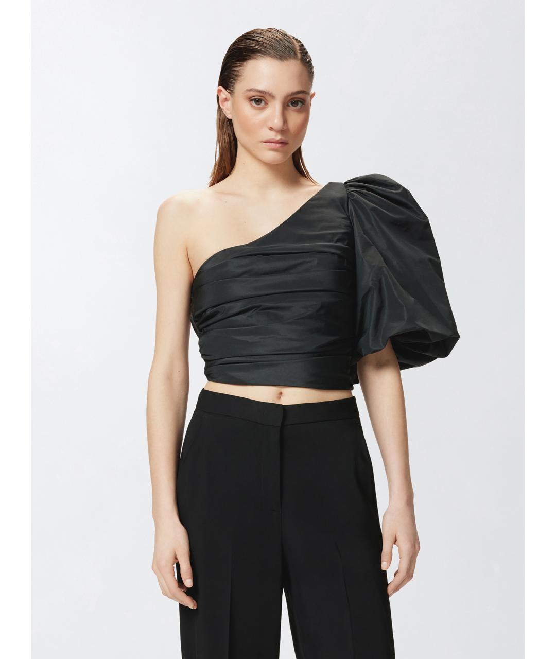 PINKO Черная полиэстеровая блузы, фото 3