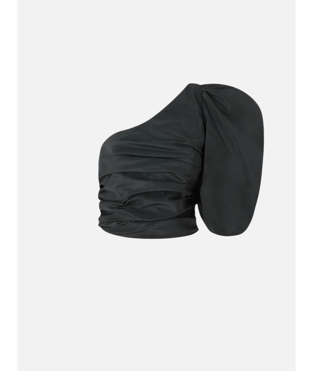 PINKO Черная полиэстеровая блузы, фото 7