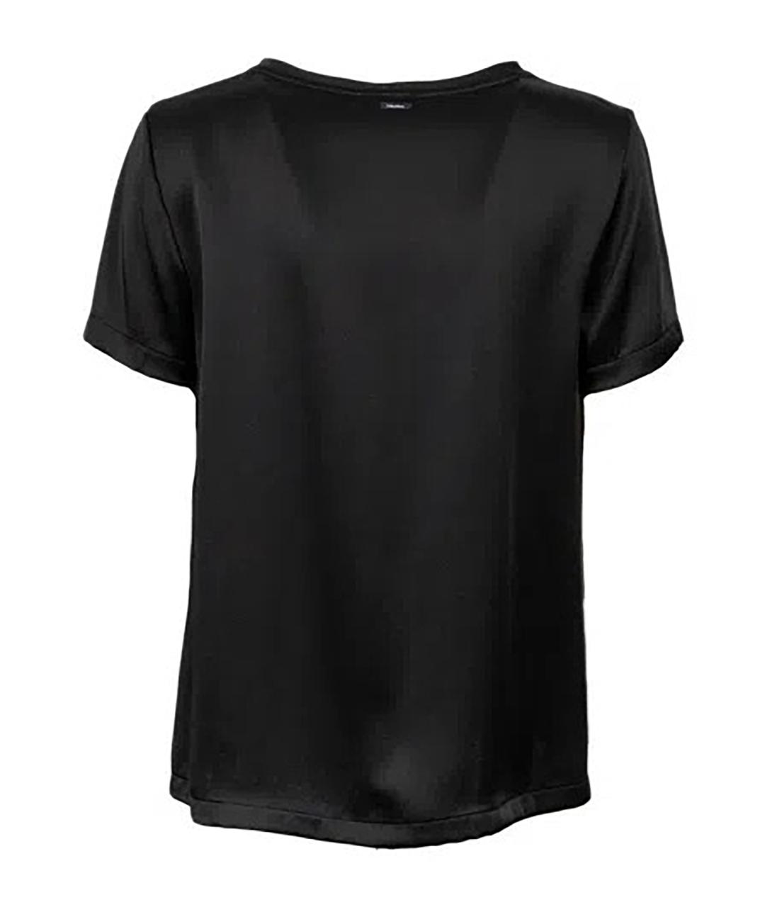 MAX MARA STUDIO Черная шелковая блузы, фото 3