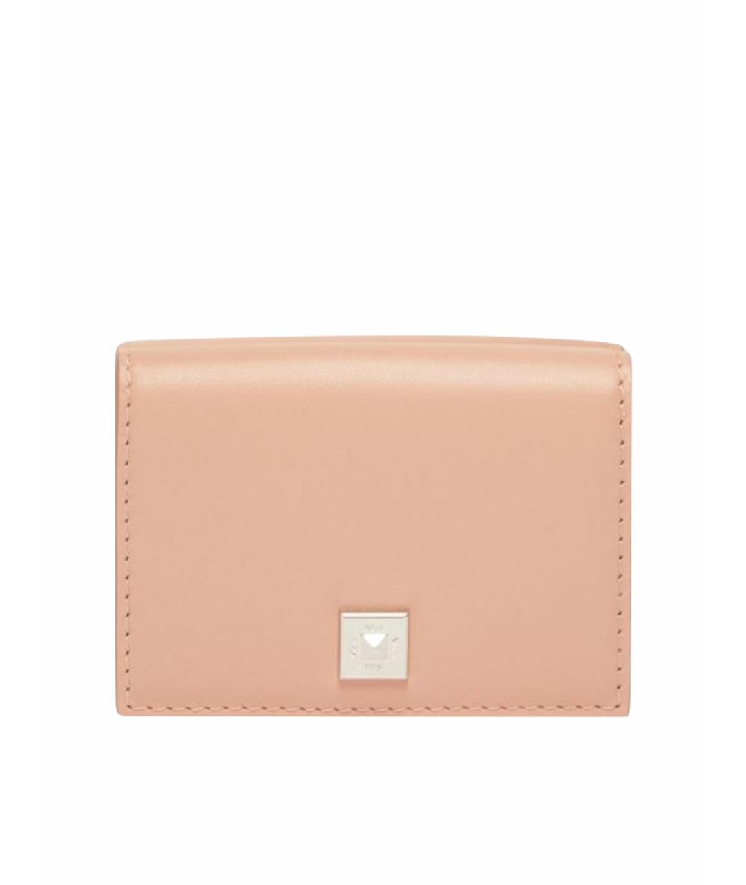 MAX MARA Розовый кожаный кошелек, фото 1