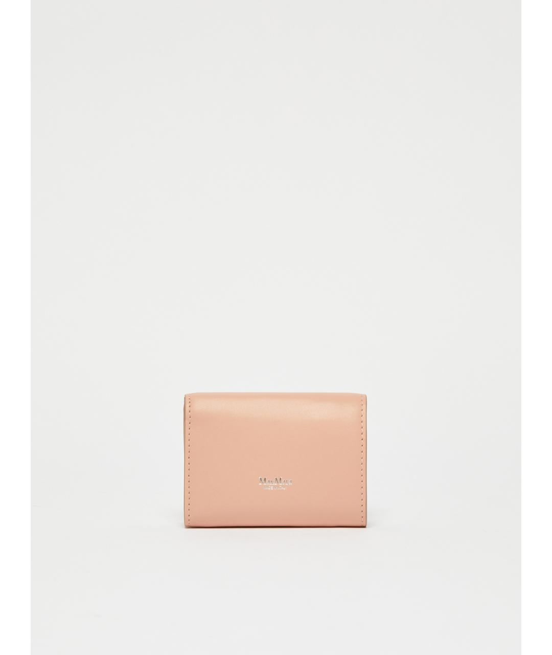 MAX MARA Розовый кожаный кошелек, фото 2