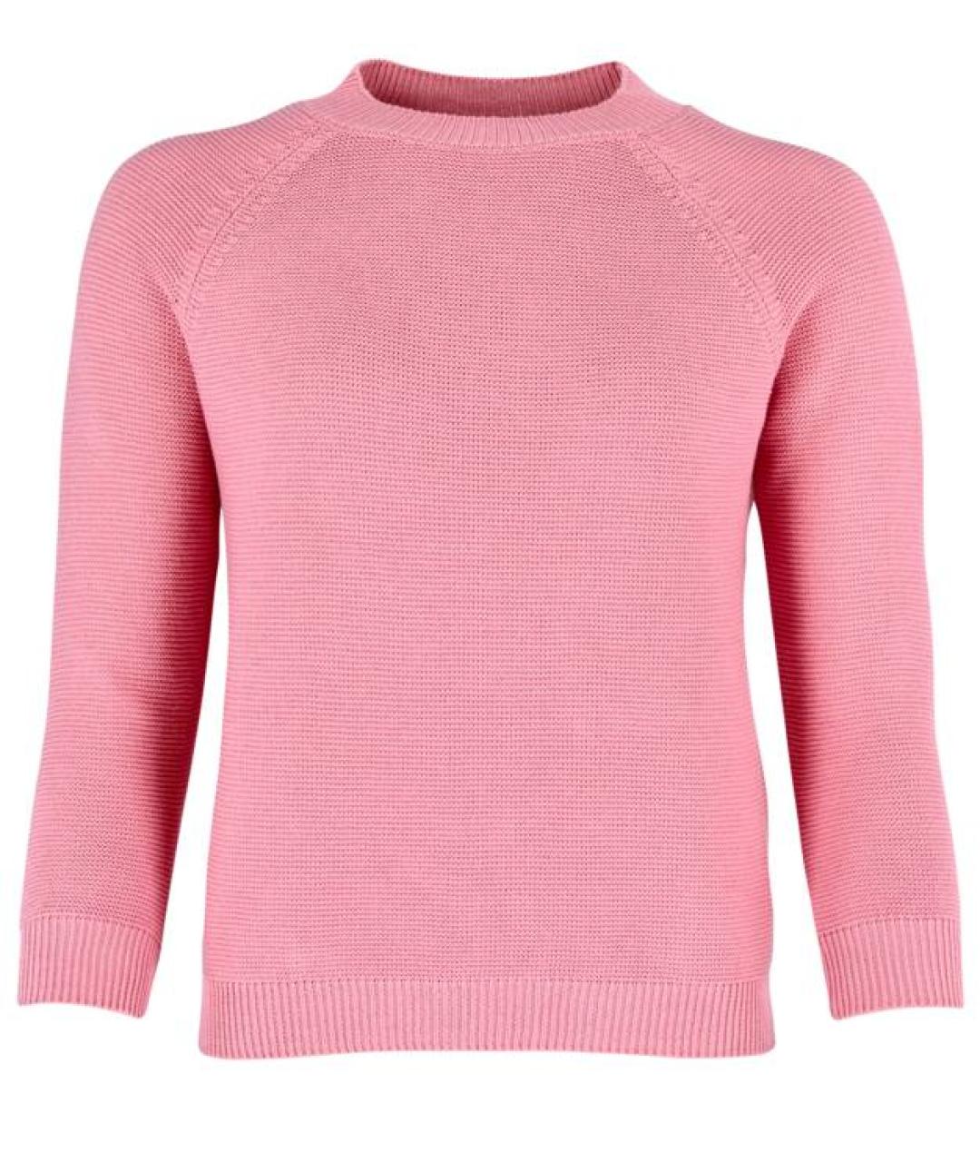 WEEKEND MAX MARA Розовый хлопковый джемпер / свитер, фото 1