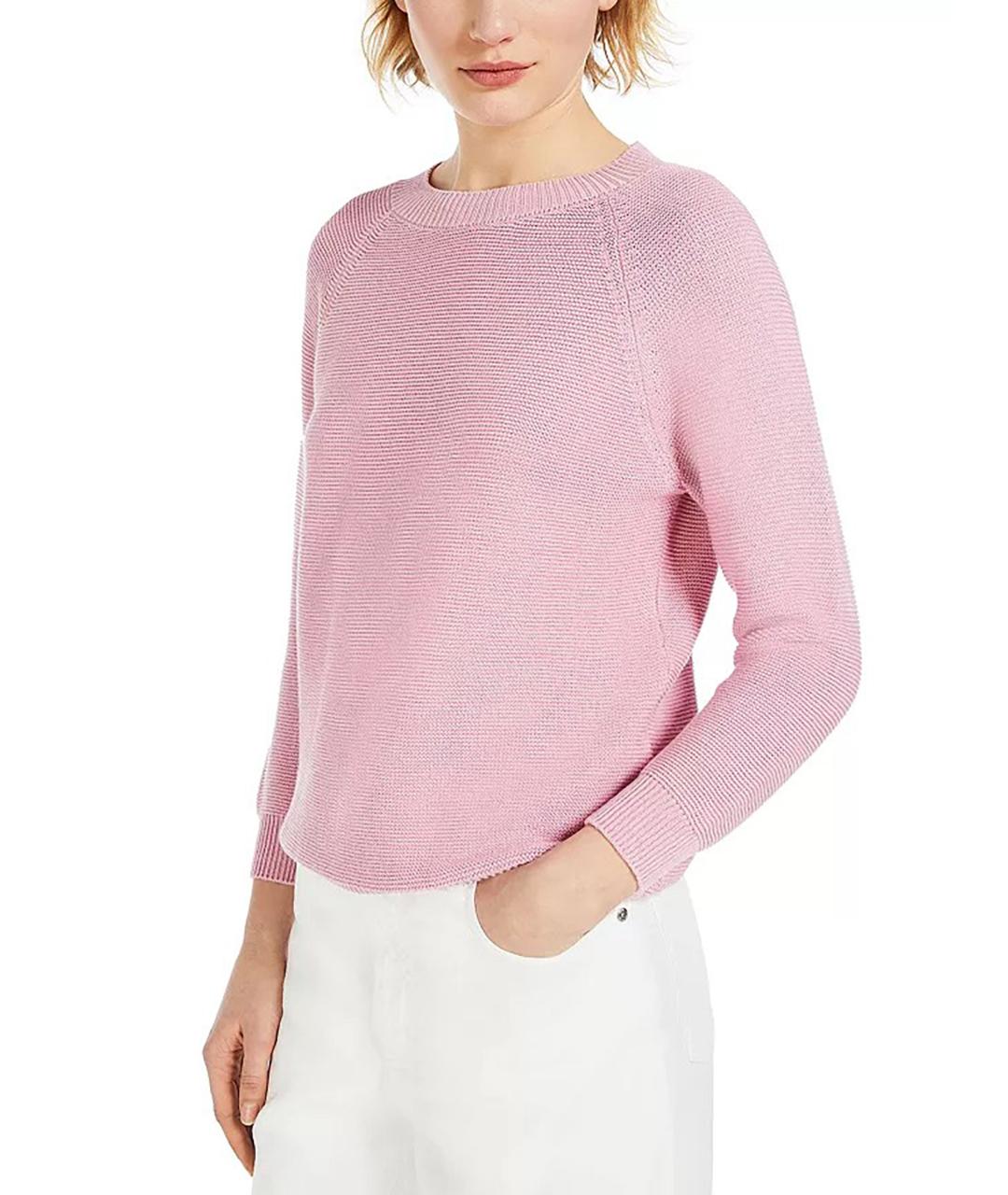 WEEKEND MAX MARA Розовый хлопковый джемпер / свитер, фото 5