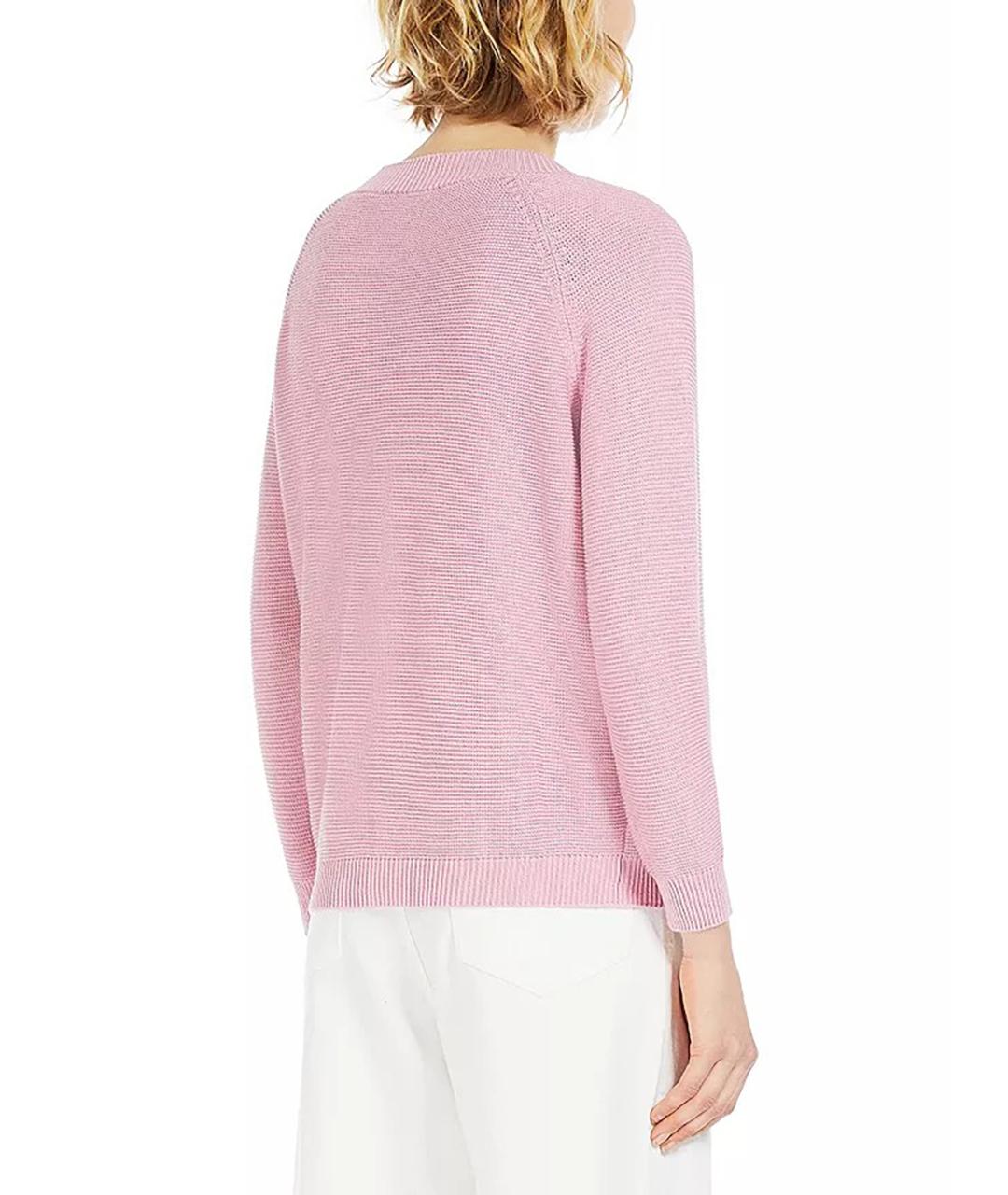 WEEKEND MAX MARA Розовый хлопковый джемпер / свитер, фото 4