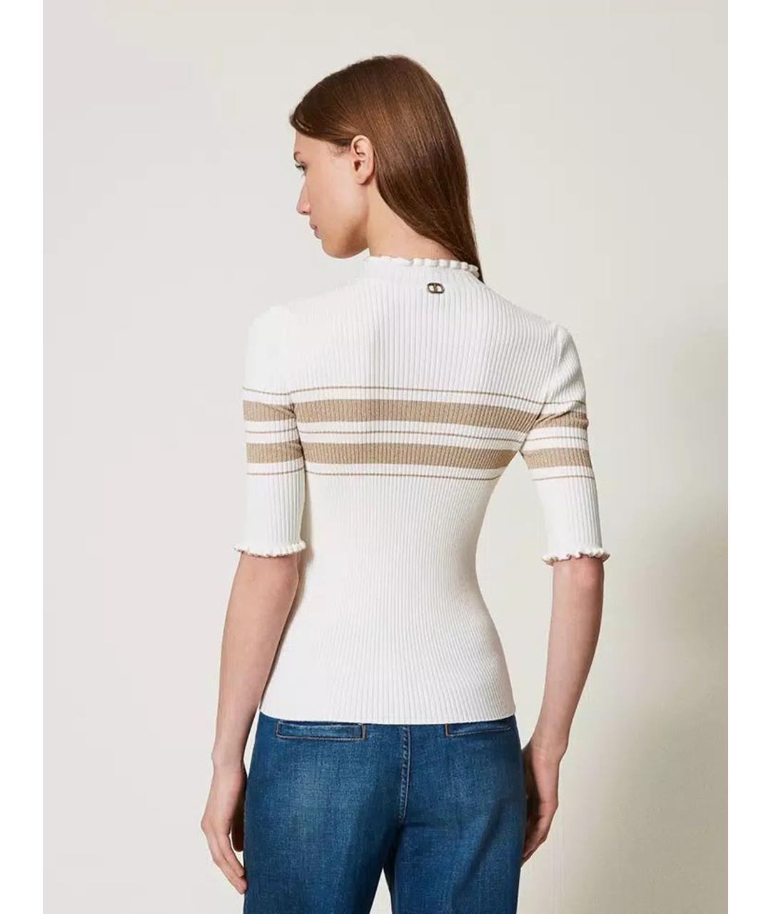 TWIN-SET Мульти вискозная водолазка, фото 4