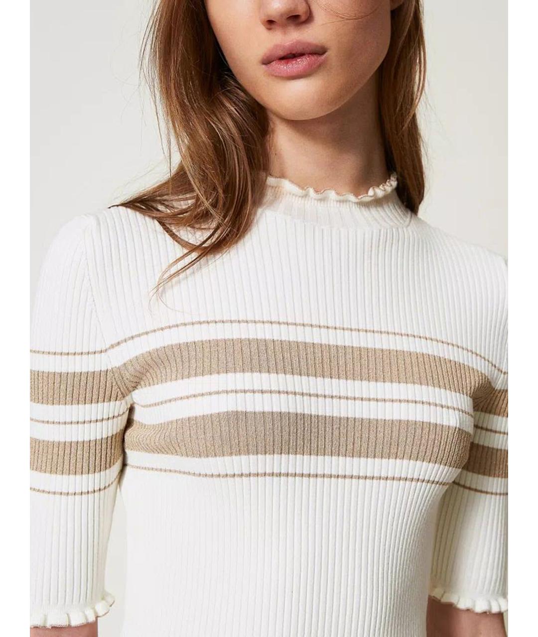 TWIN-SET Мульти вискозная водолазка, фото 5