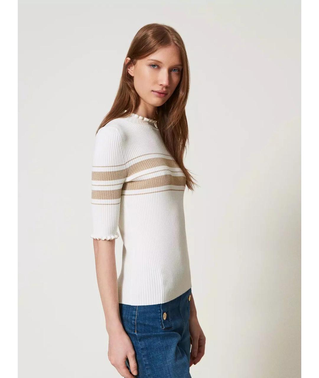 TWIN-SET Мульти вискозная водолазка, фото 3