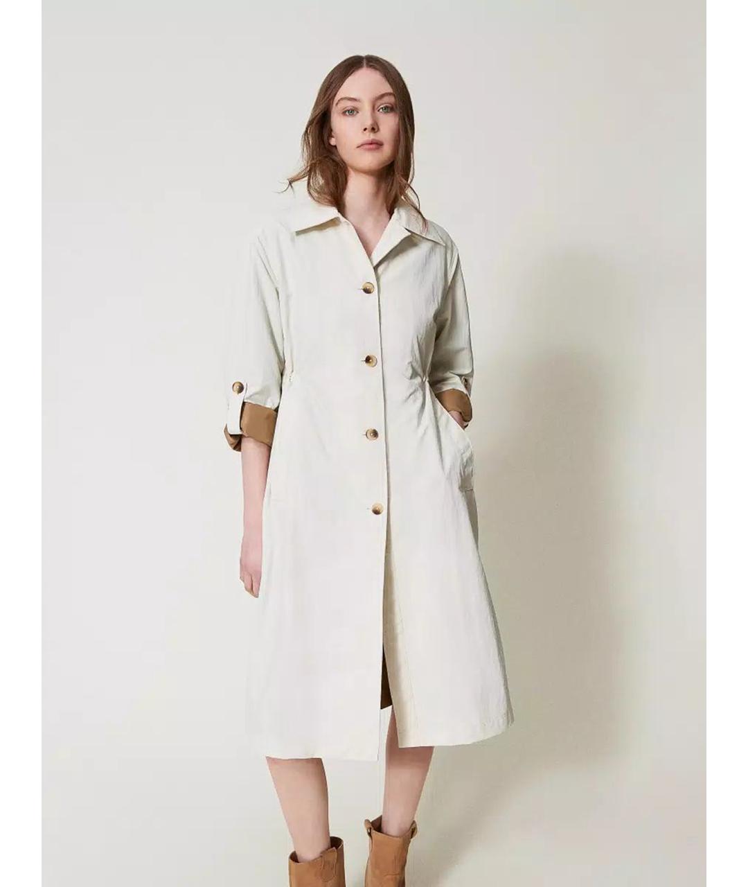 TWIN-SET Полиамидовый тренч/плащ, фото 3