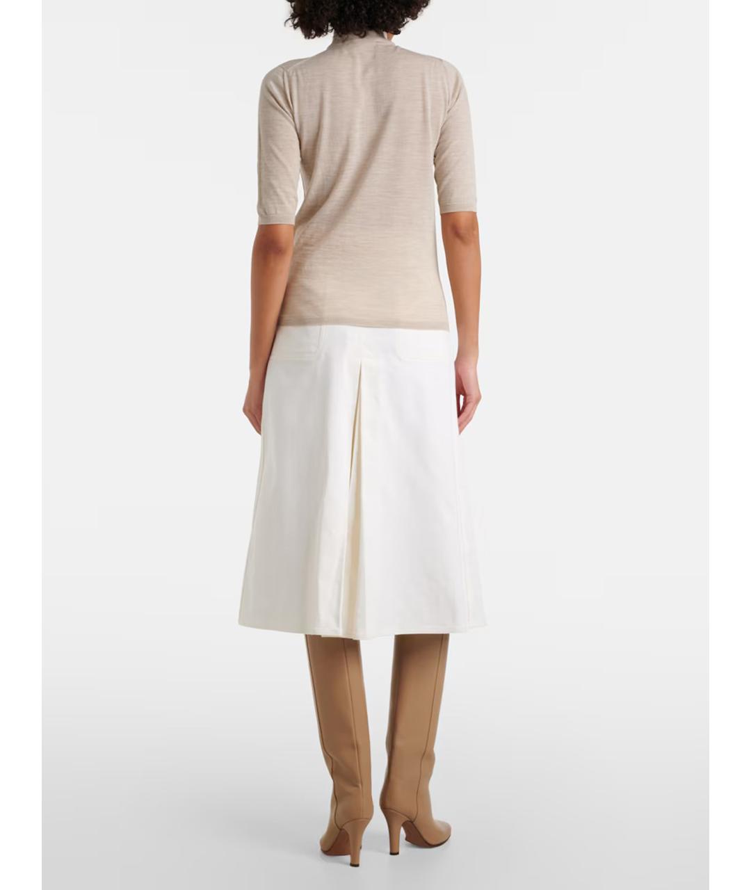 MAX MARA Бежевая шерстяная водолазка, фото 3