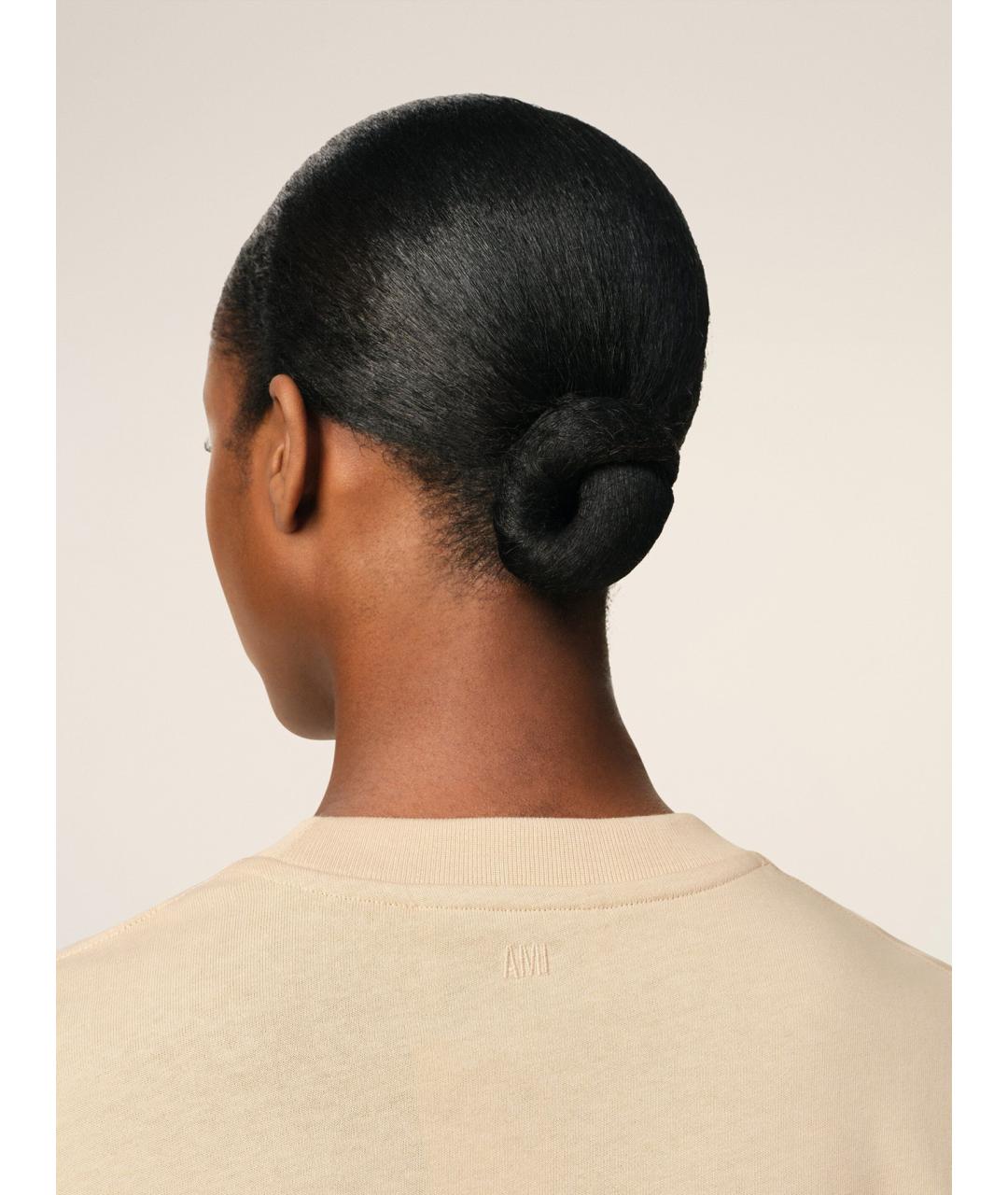 Ami Paris Бежевая хлопковая футболка, фото 6