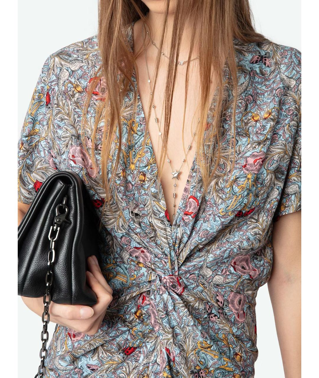 ZADIG & VOLTAIRE Мульти вискозное повседневное платье, фото 6