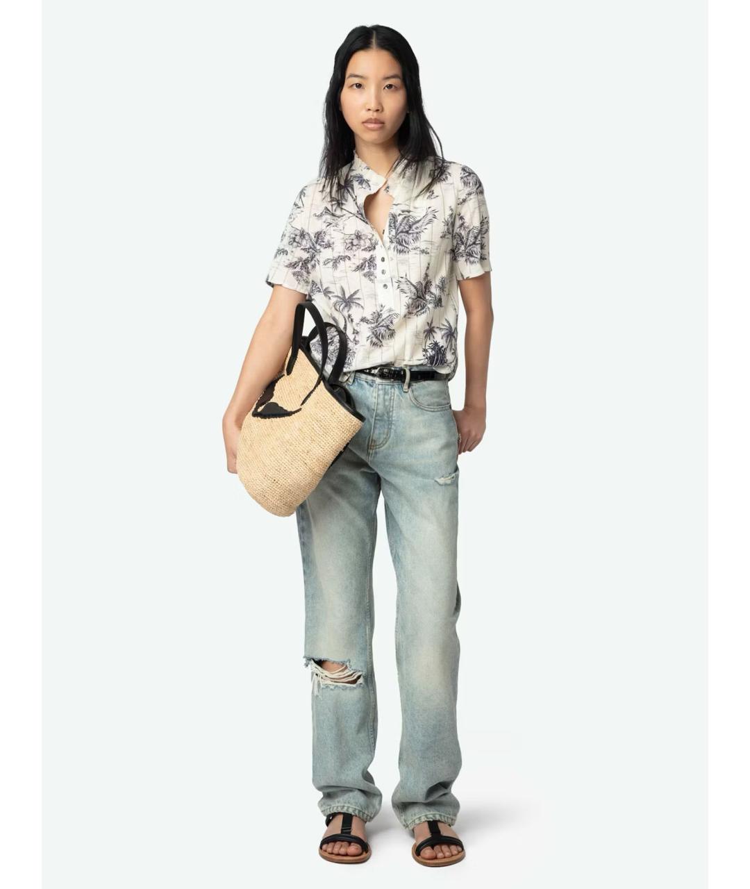 ZADIG & VOLTAIRE Мульти хлопковая блузы, фото 4