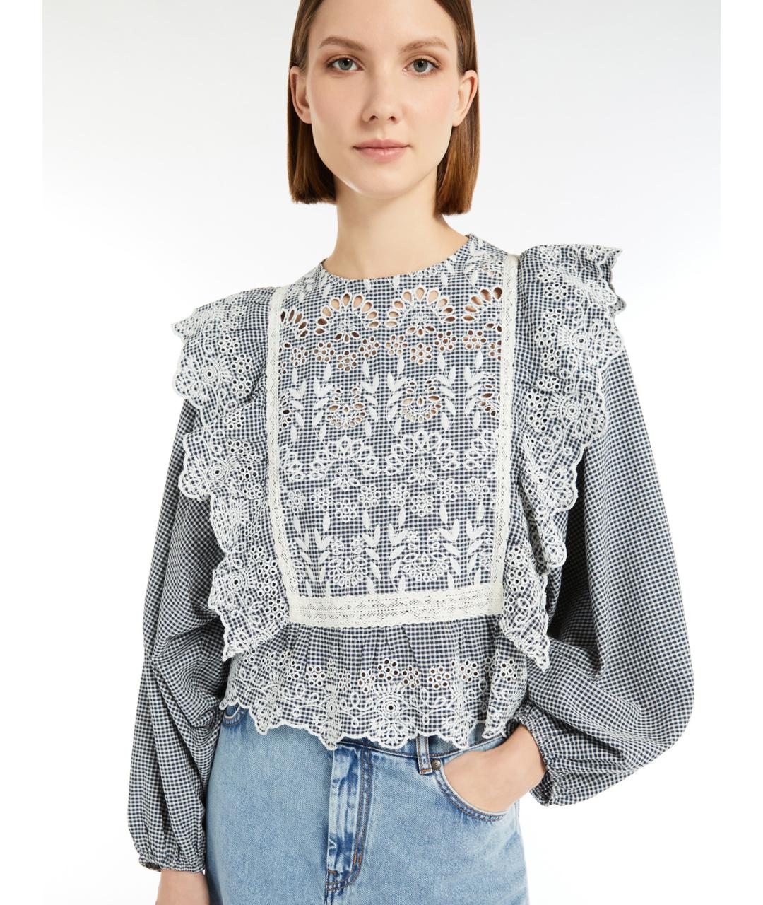 WEEKEND MAX MARA Мульти вискозная рубашка, фото 4