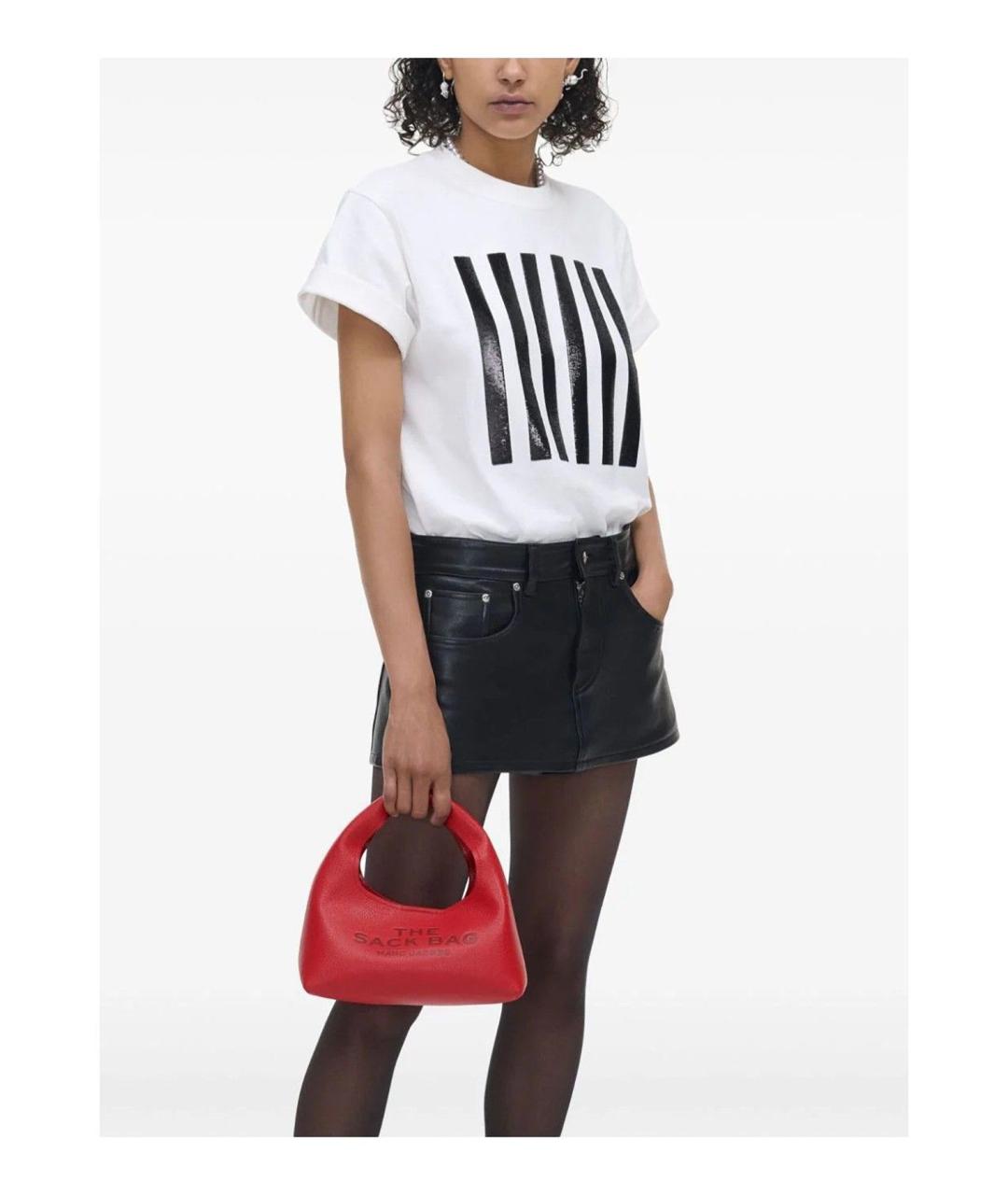 MARC JACOBS Красная кожаная сумка с короткими ручками, фото 2