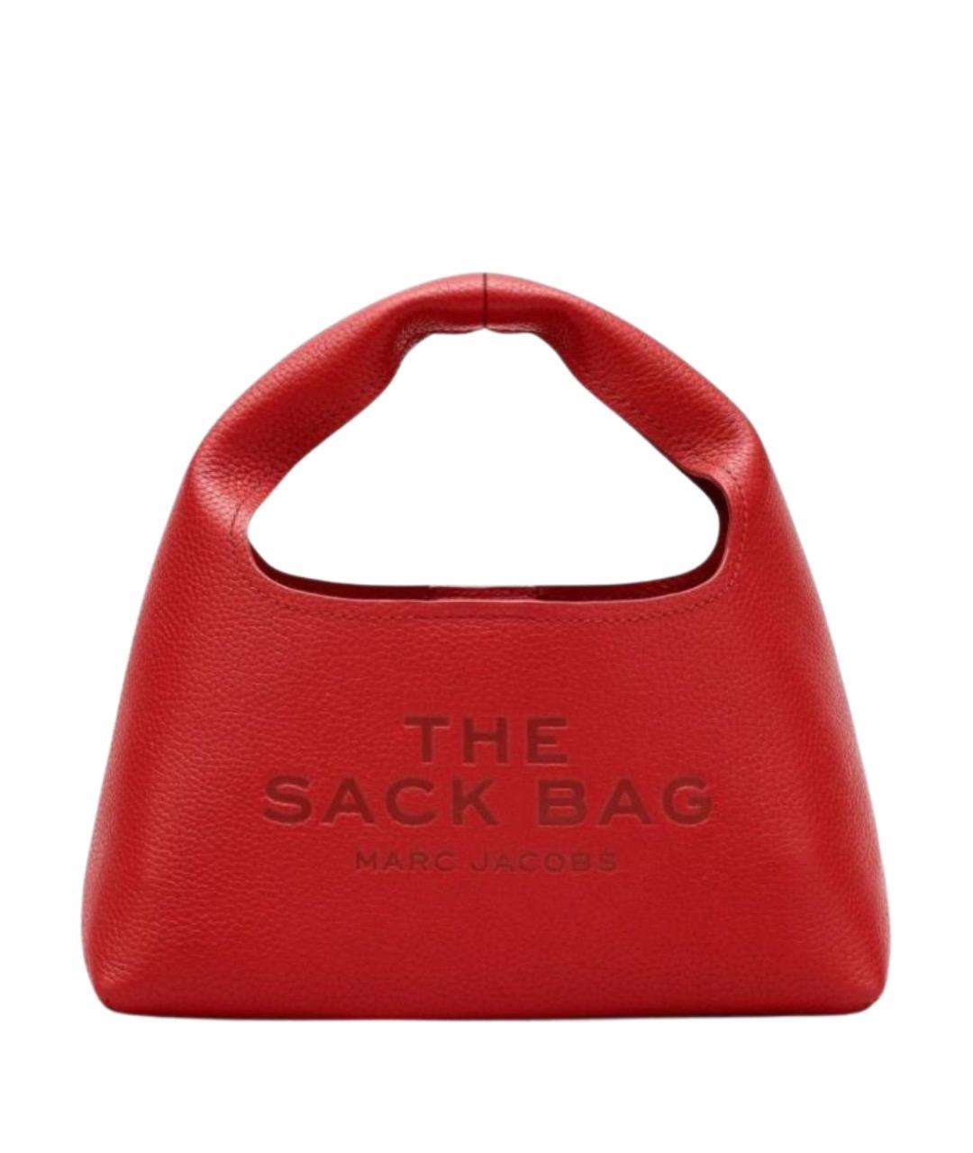 MARC JACOBS Красная кожаная сумка с короткими ручками, фото 1