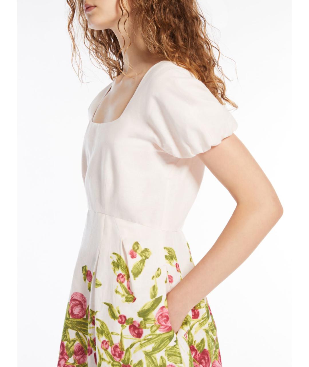 WEEKEND MAX MARA Мульти хлопковое повседневное платье, фото 3