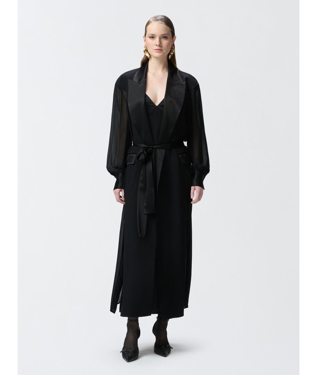 PINKO Черное вискозное повседневное платье, фото 2