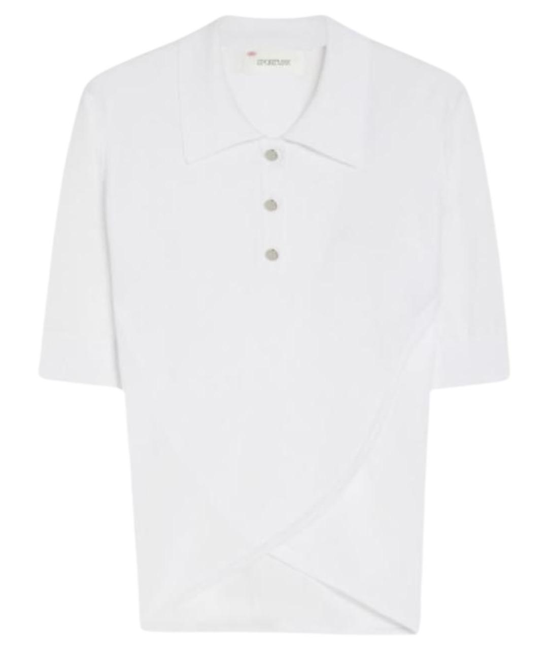 SPORTMAX Белая хлопковая футболка, фото 1