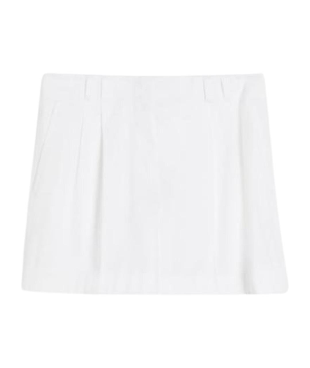 MAX MARA STUDIO Белые хлопковые шорты, фото 1