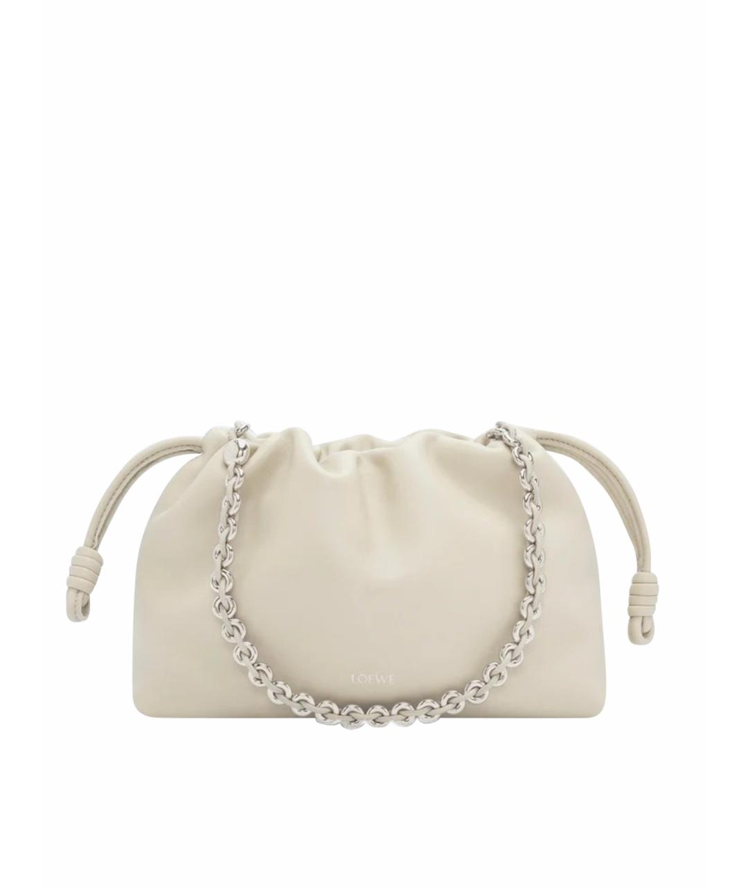 LOEWE Бежевая кожаная сумка через плечо, фото 1