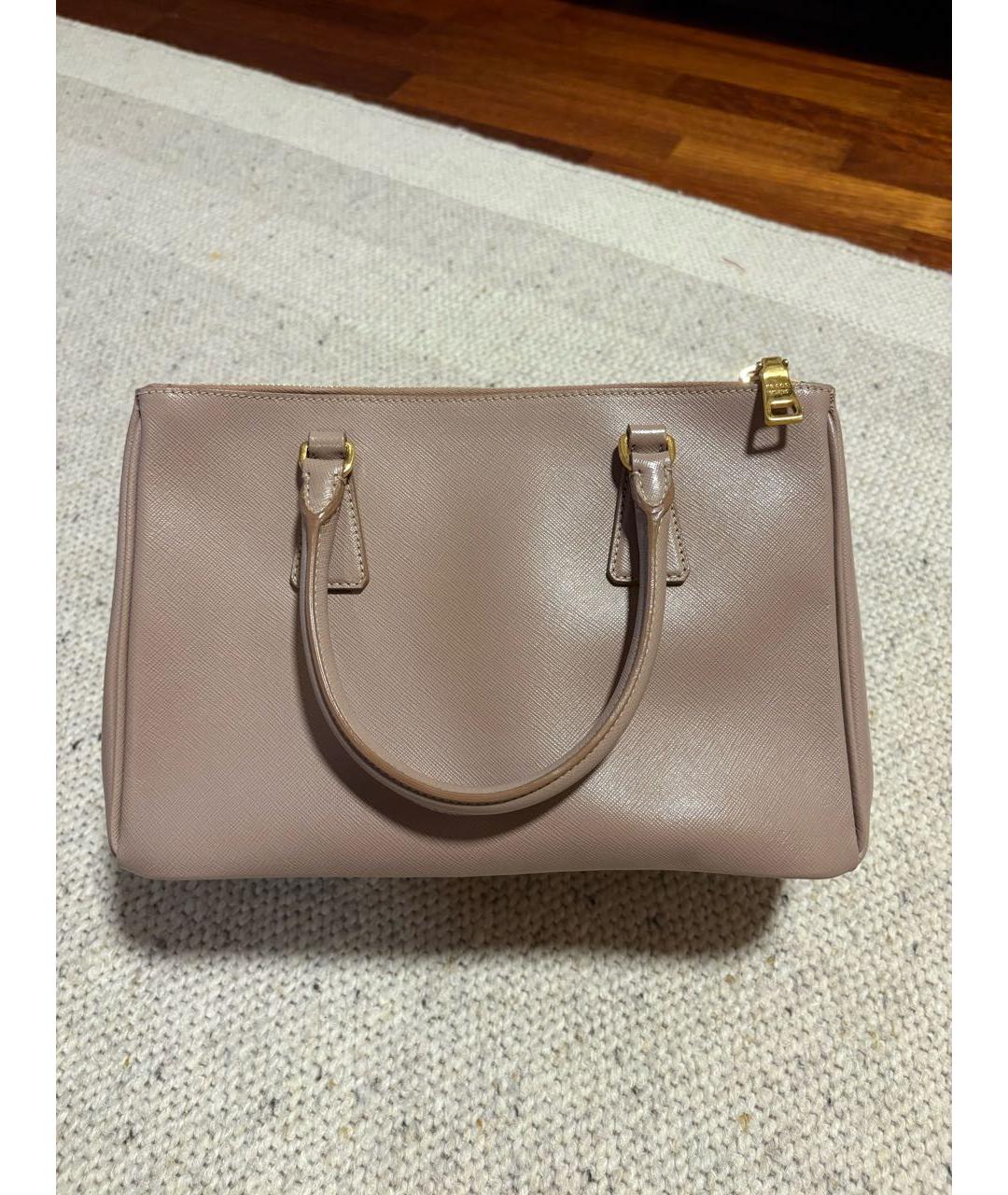 PRADA Бежевая кожаная сумка тоут, фото 3
