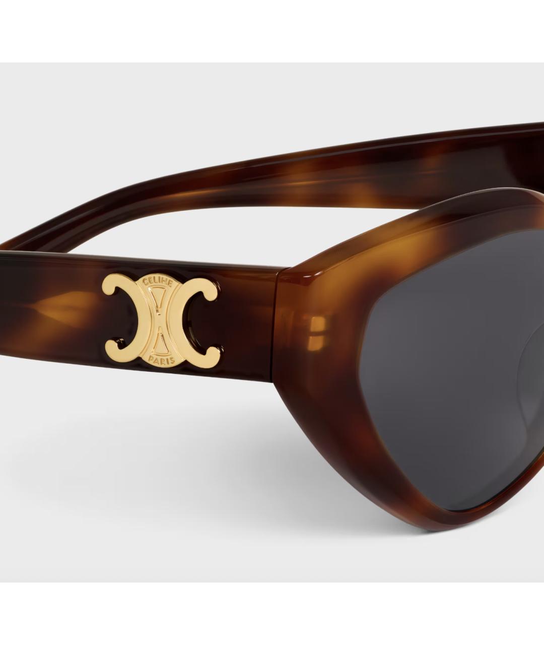 CELINE Коричневые солнцезащитные очки, фото 3