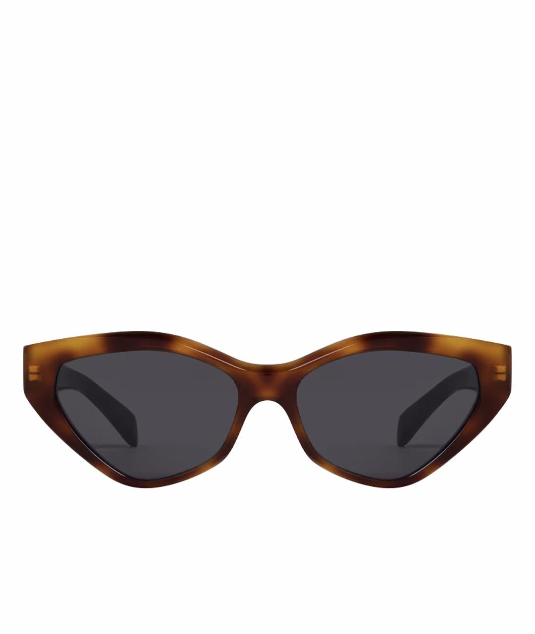 CELINE Коричневые солнцезащитные очки, фото 1