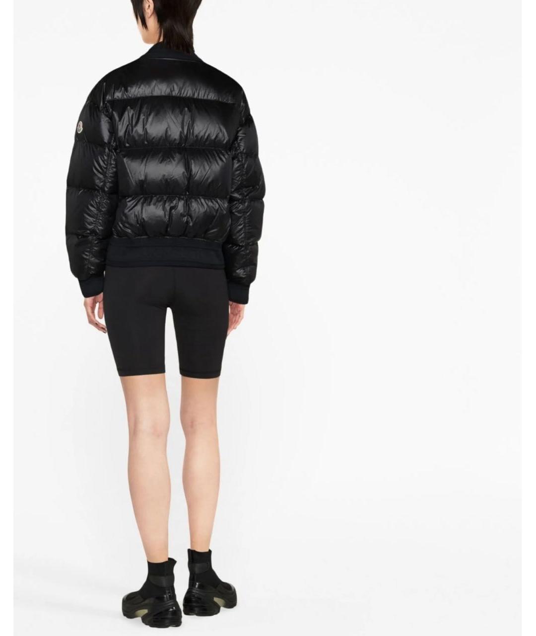 MONCLER Черный пуховик, фото 4