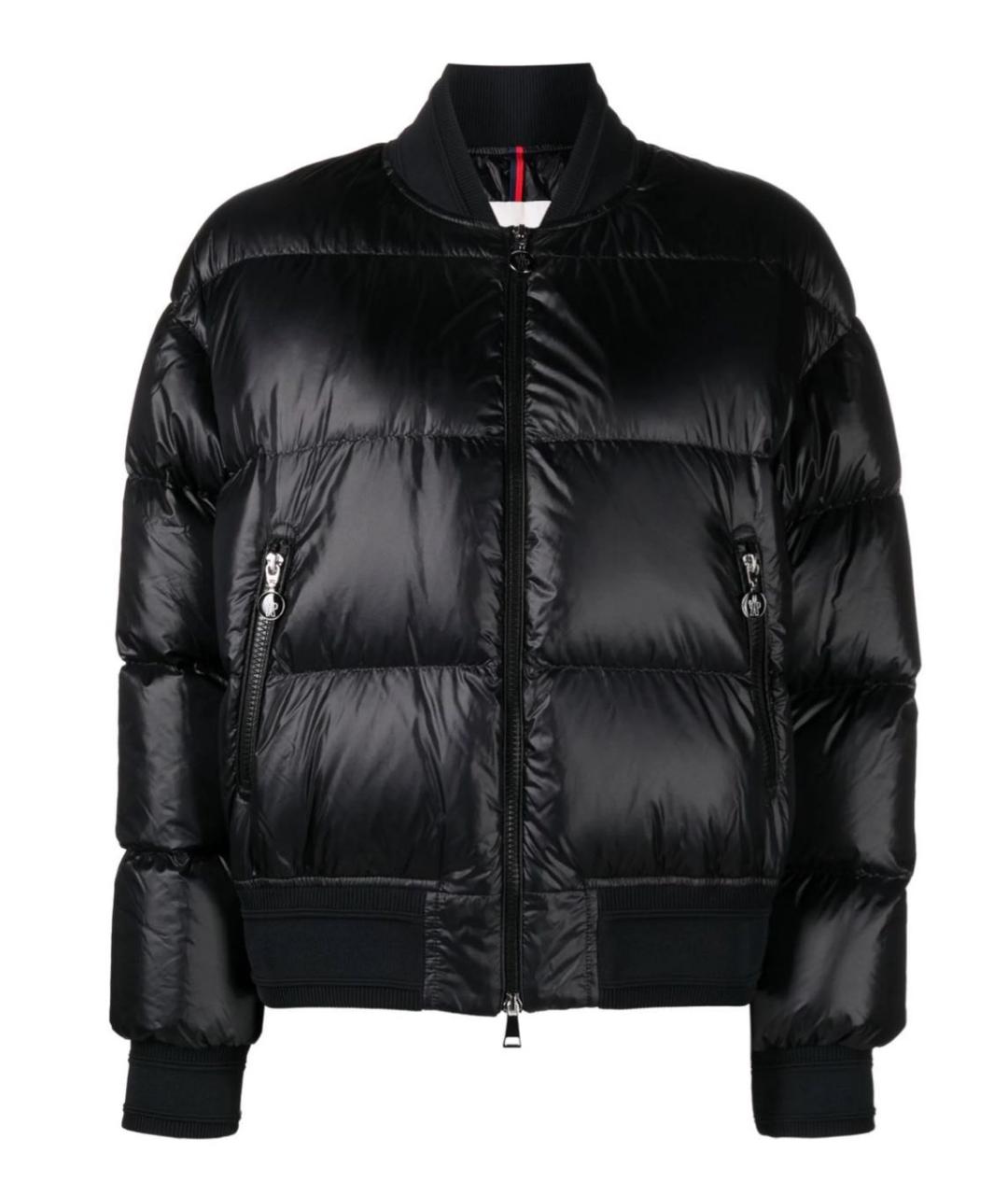 MONCLER Черный пуховик, фото 1