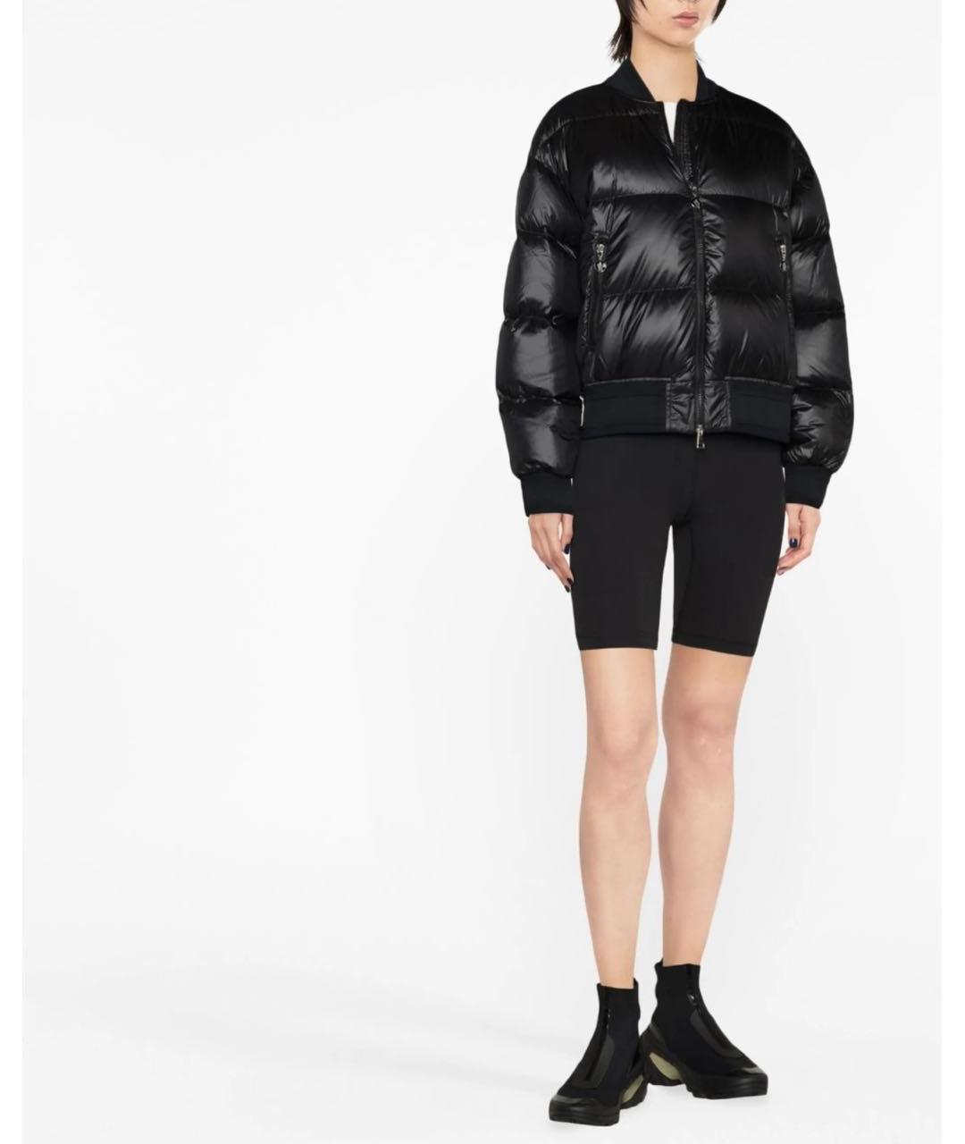 MONCLER Черный пуховик, фото 3