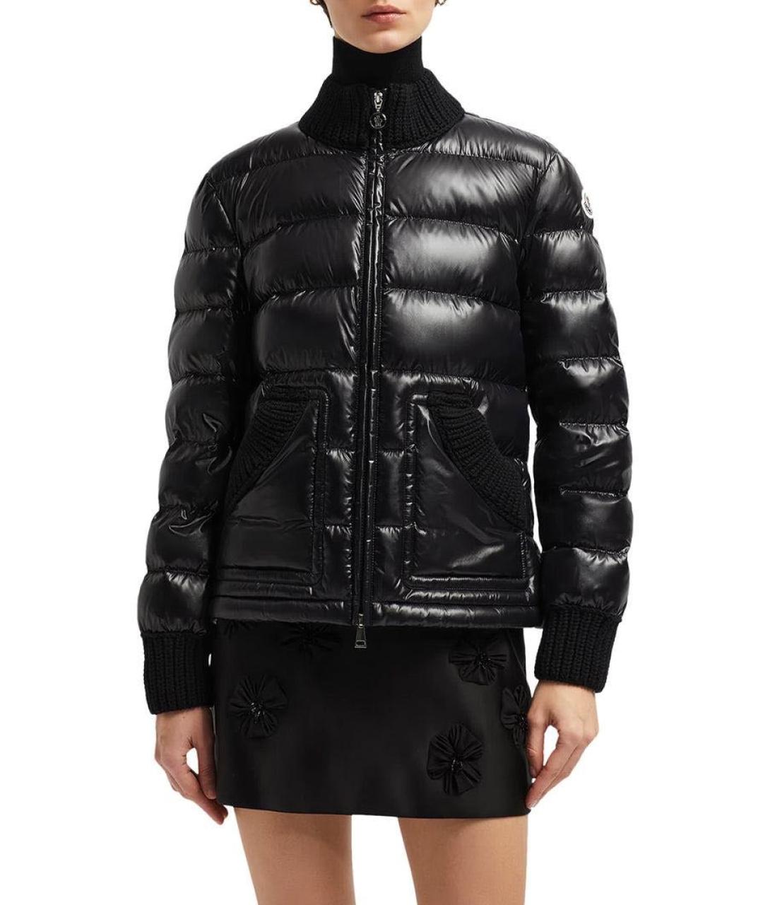 MONCLER Темно-синий пуховик, фото 2