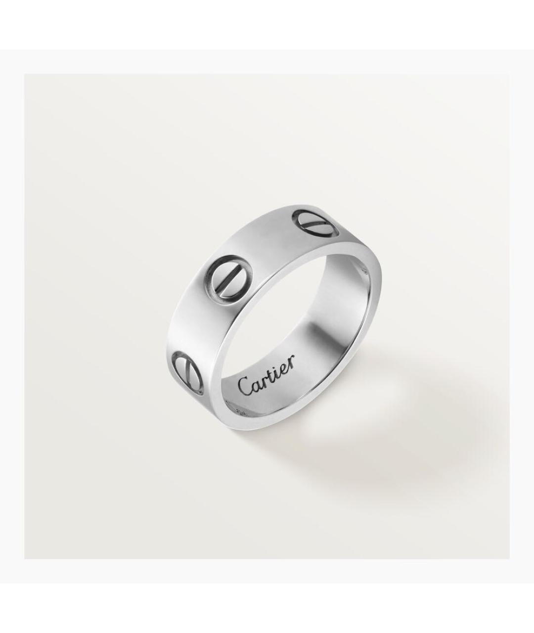CARTIER Белое кольцо из белого золота, фото 2
