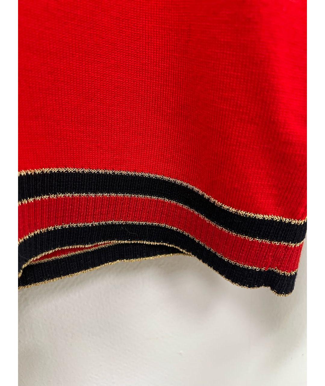 GUCCI Красная шерстяная водолазка, фото 2