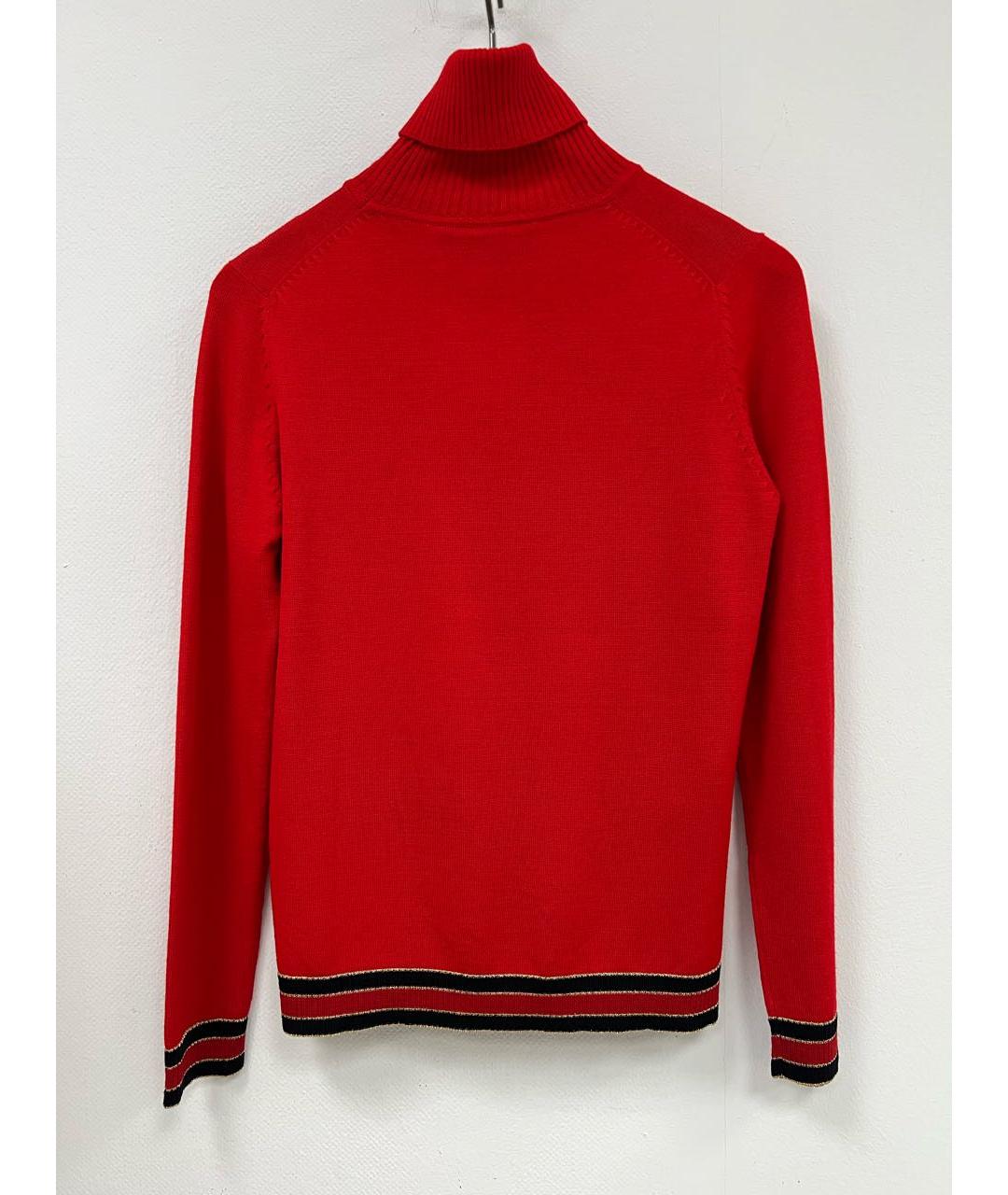 GUCCI Красная шерстяная водолазка, фото 3