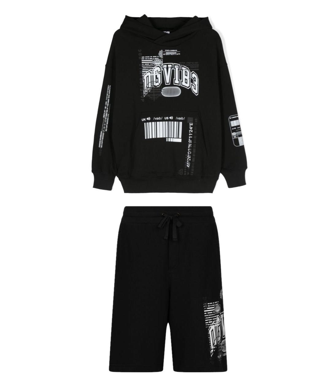 DOLCE&GABBANA Черный спортивный костюм, фото 1