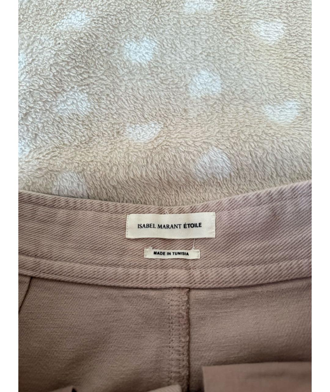 ISABEL MARANT Розовая хлопковая юбка мини, фото 3