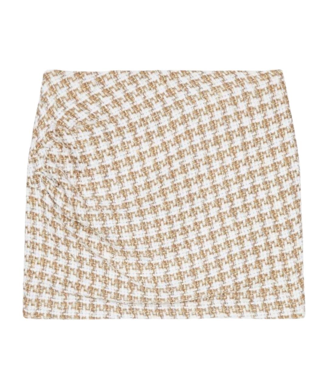 IRO Бежевая юбка мини, фото 1