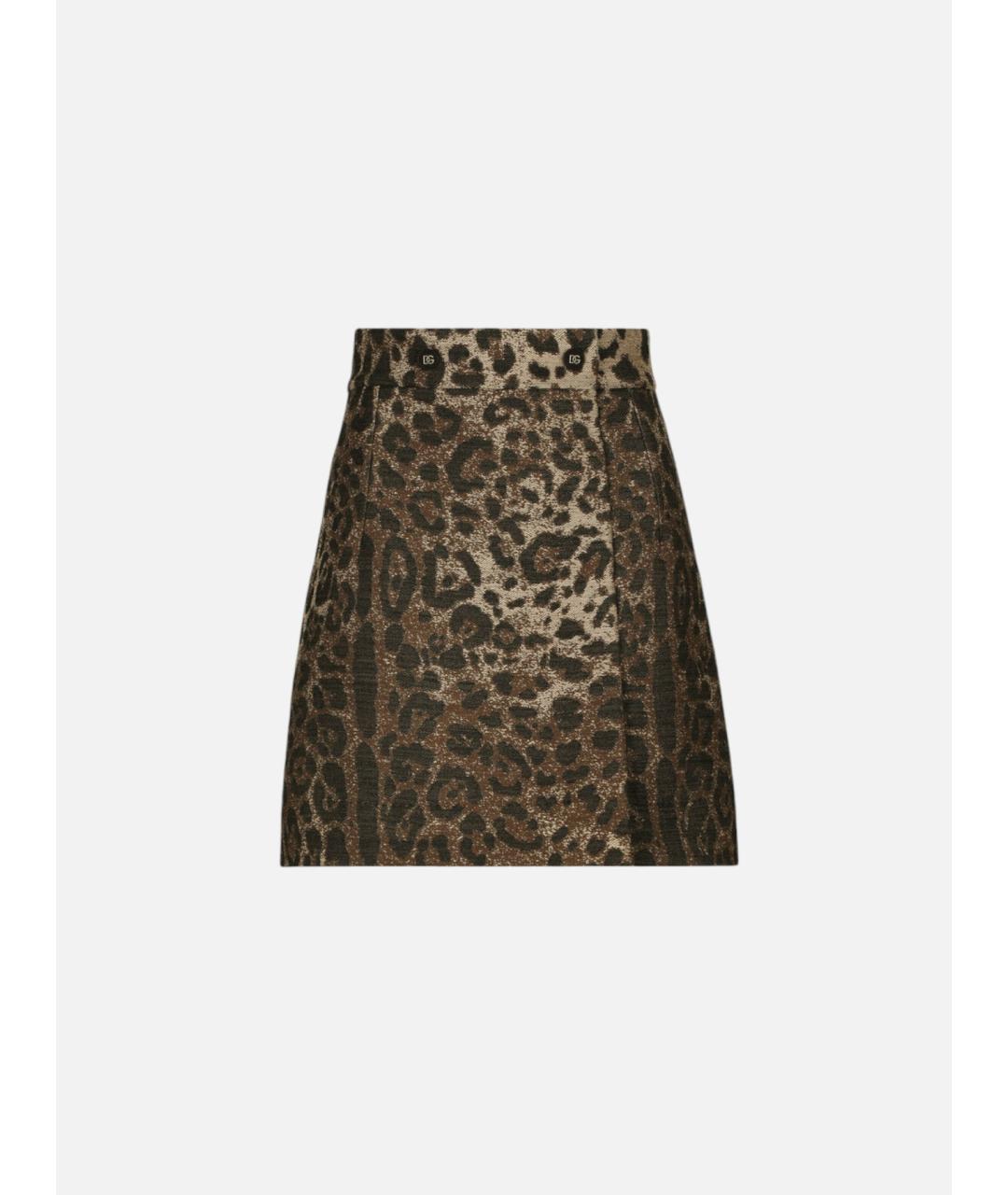 DOLCE&GABBANA Мульти шерстяная юбка мини, фото 1